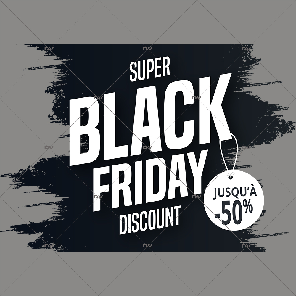 sticker-black-friday-super-discount-50-grunge-electrostatique-sans-colle-decoration-vitrine-DECO-VITRES