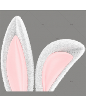 PAQ201 - Sticker oreilles de lapin
