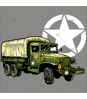 sticker-camion-debarquement-d-day-6-juin-1944-deuxieme-guerre-mondiale-commemoration-anniversaire-80-ans-DECO-VITRES-DB10