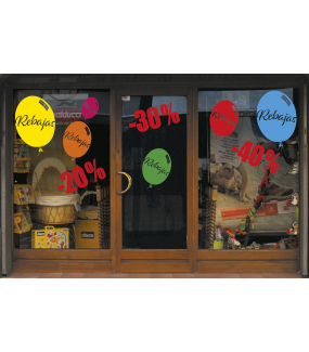 foto-escaparate-pegatinas-globos-rebajas-electrostatica-sin-adhesivo-DECO-VITRES