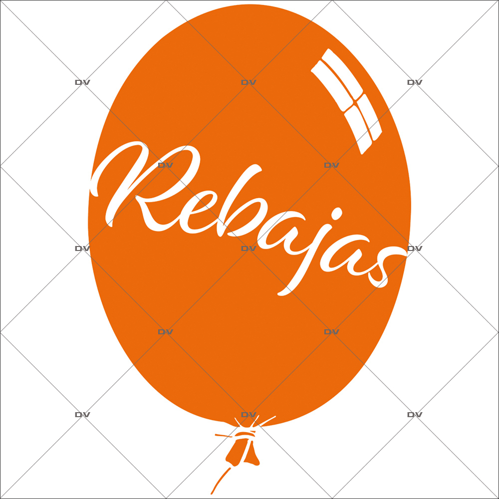 pegatina-globo-arancia-rebajas-electrostatica-sin-adhesivo-DECO-VITRES-SOLD1ORES