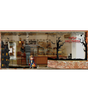 photo-stickers-vitrine-halloween-manoir-gacon-toiles-araignees-noires-electrostatique-sans-colle-DECO-VITRES