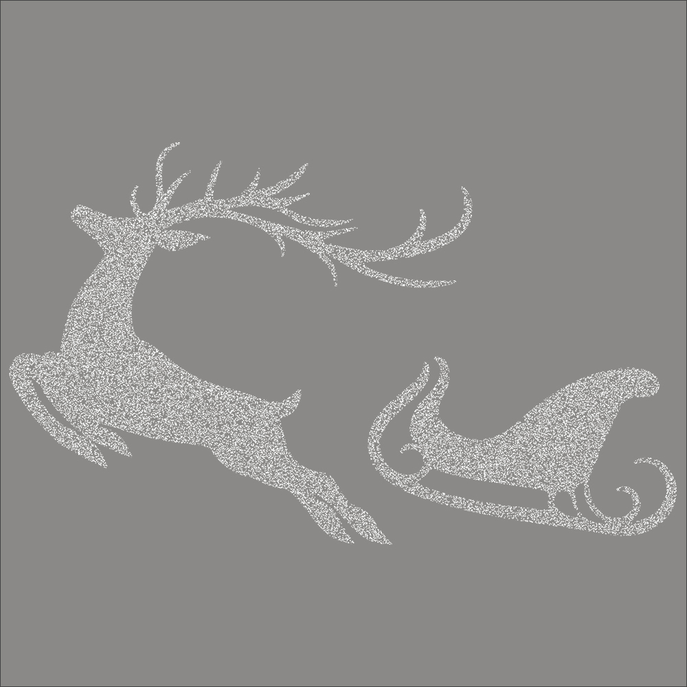 sticker-traineau-renne-en-petits-flocons-electrostatique-sans-colle-DECO-VITRES-REN11D