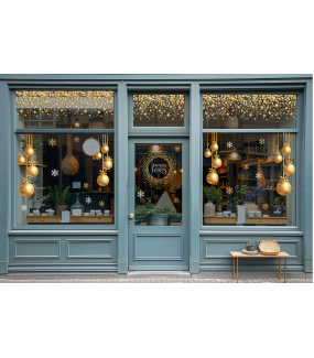 photo-stickers-vitrine-noel-gold-boules-etoiles-couronne-electrostatique-sans-colle-DECO-VITRES