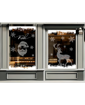photo-vitrine-pere-noel-renne-cristaux-neige-flocons-electrostatique-DECO-VITRES