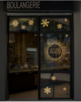 photo-vitrine-stickers-noel-dores-couronne-joyeuses-fetes-cristaux-electrostatique-DECO-VITRES
