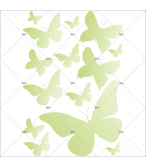 Sticker-papillons-verts-insectes-printemps-animaux-été-vitrophanie-décoration-vitrine-printanière-estivale-électrostatique-sans-colle-repositionnable-réutilisable-DECO-VITRES