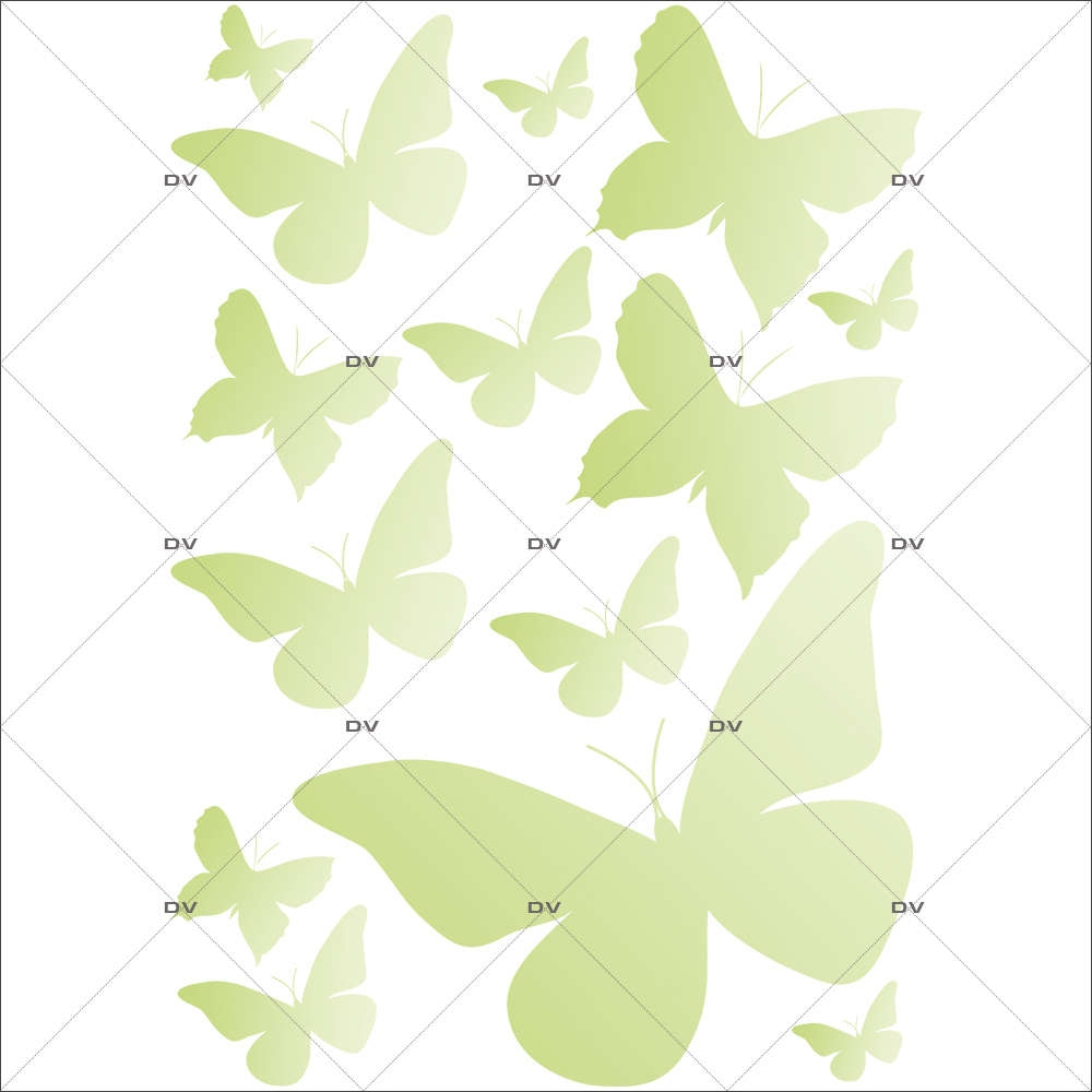 Sticker-papillons-verts-insectes-printemps-animaux-été-vitrophanie-décoration-vitrine-printanière-estivale-électrostatique-sans-colle-repositionnable-réutilisable-DECO-VITRES