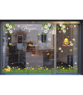 photo-vitrine-decoration-paques-bucolique-stickers-electrostatiques-sans-colle-DECO-VITRES