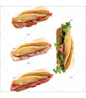 Sticker-sandwiches-vitrophanie-décoration-vitrine-boulangerie-pâtisserie-salon-de-thé-restaurant-snack-électrostatique-sans-colle-repositionnable-réutilisable-DECO-VITRES