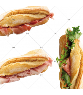 Sticker-sandwiches-vitrophanie-décoration-vitrine-boulangerie-pâtisserie-salon-de-thé-restaurant-snack-électrostatique-sans-colle-repositionnable-réutilisable-DECO-VITRES