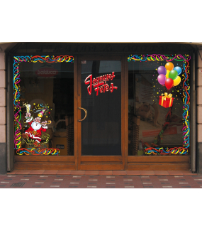 Sticker-frises-de-serpentins-multicolores-vitrophanie-décoration-vitrine-carnaval-jour-de-l-an-électrostatique-sans-colle-repositionnable-réutilisable-DECO-VITRES
