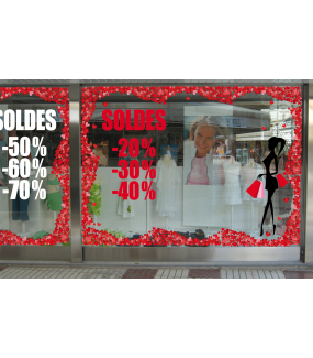 Sticker-soldes-rouge-vitrophanie-décoration-vitrine-promotionnelle-électrostatique-sans-colle-repositionnable-réutilisable-DECO-VITRES