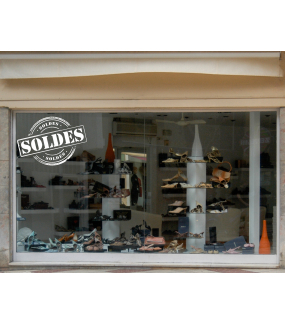 Sticker-label-soldes-rond-moderne-grunge-blanc-vitrophanie-décoration-vitrine-promotionnelle-électrostatique-sans-colle-repositionnable-réutilisable-DECO-VITRES