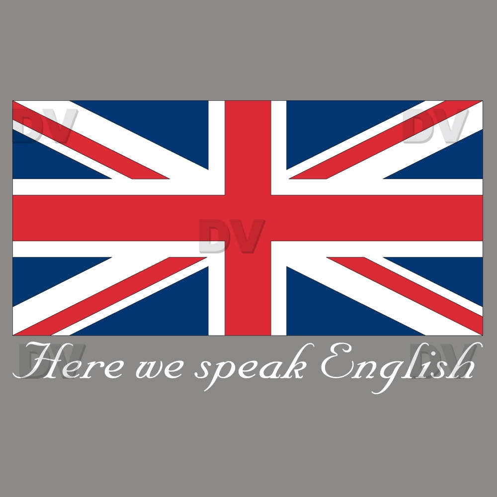 DPGB1 - Sticker drapeau anglais texte - DECO-VITRES - Electrostatique