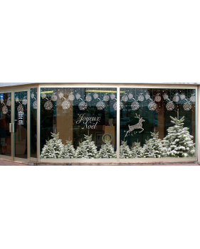 Sticker-paysage-de-neige-sapins-enneigés-hiver-ski-vacances-fête-vitrophanie-décoration-vitrine-noël-électrostatique-sans-colle-repositionnable-réutilisable-DECO-VITRES