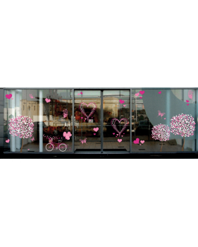 Sticker-arbre-en-fleurs-roses-printemps-été-vitrophanie-décoration-vitrine-printanière-estivale-saint-valentin-fêtes-mères-pères-électrostatique-sans-colle-repositionnable-réutilisable-DECO-VITRES