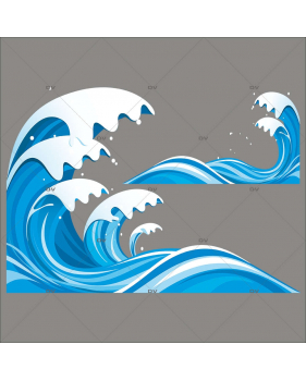 Sticker-vagues-plage-mer-vacances-été-vitrophanie-décoration-vitrine-estivale-électrostatique-sans-colle-repositionnable-réutilisable-DECO-VITRES