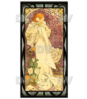 Sticker-vitrail-Mucha-fleurs-art-nouveau-retro-vintage-la-dame-aux-camélias-vitrophanie-électrostatique-sans-colle-repositionnable-réutilisable-ou-adhésif-décoration-fenêtres-vitres-DECO-VITRES