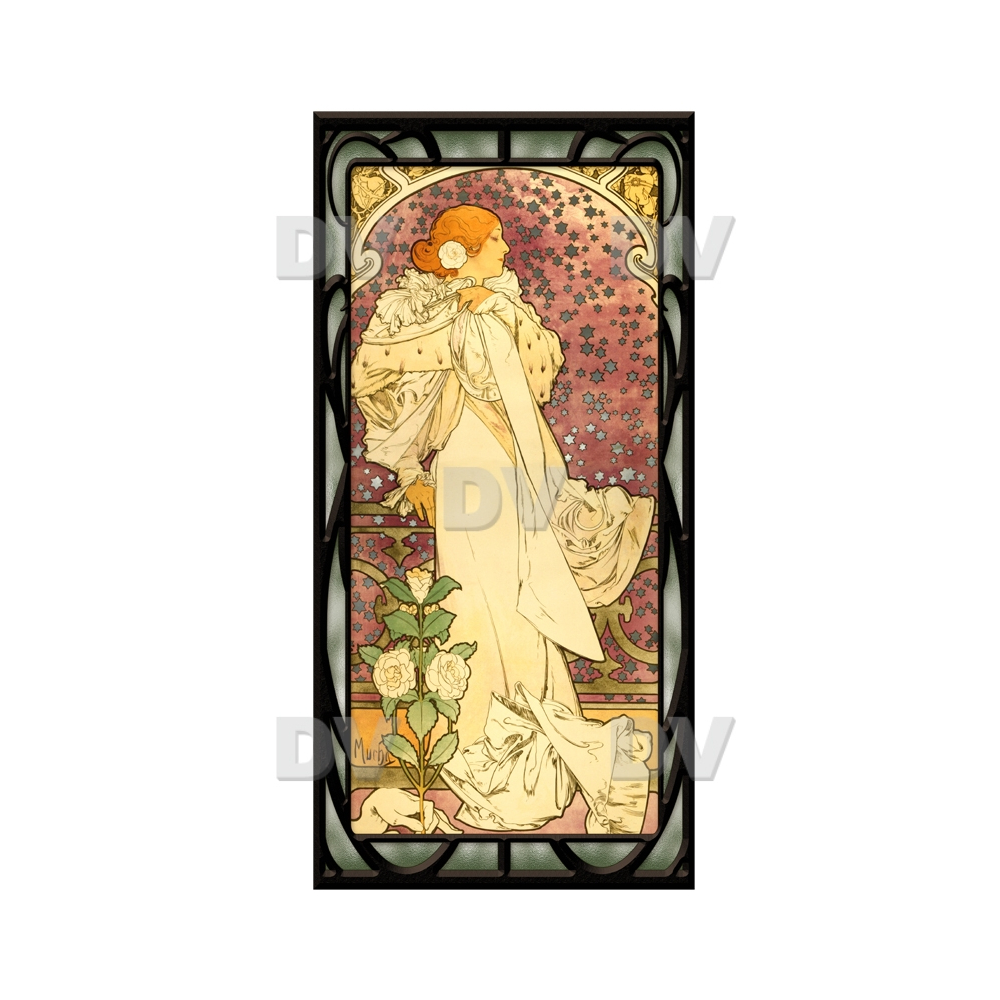 Sticker-vitrail-Mucha-fleurs-art-nouveau-retro-vintage-la-dame-aux-camélias-vitrophanie-électrostatique-sans-colle-repositionnable-réutilisable-ou-adhésif-décoration-fenêtres-vitres-DECO-VITRES