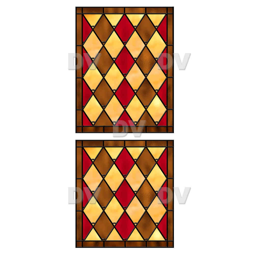 VITP1436 - Lot de 2 stickers vitrail format personnalisé VITP1436 - Lot de 2 stickers vitrail format personnalisé