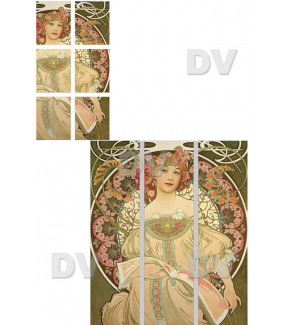 VITP1440 - Lot de 2 stickers vitrail format personnalisé