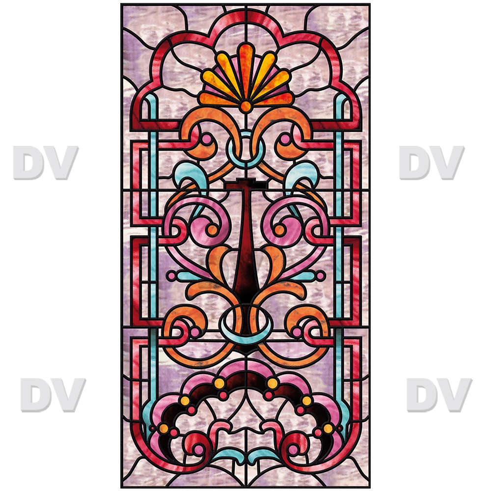 VITP1499- Sticker vitrail format personnalisé VITP1499- Sticker vitrail format personnalisé