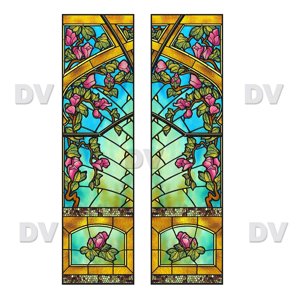 VITP1535 - Lot de 2 stickers vitraux VITP1535 - Lot de 2 stickers vitraux