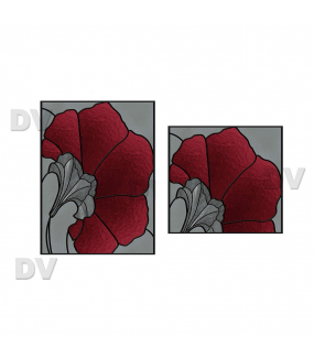 VITP1547 - Lot de 2 stickers vitraux personnalisés
