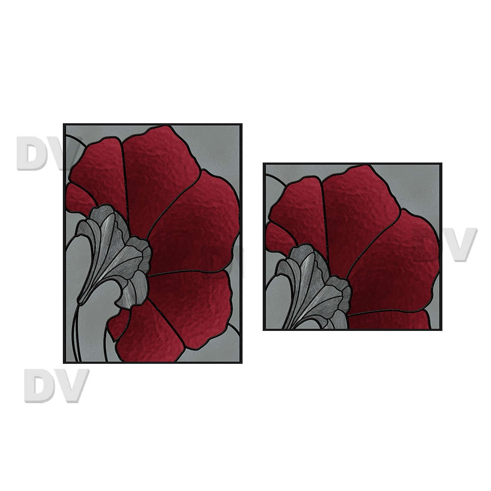 VITP1547 - Lot de 2 stickers vitraux personnalisés VITP1547 - Lot de 2 stickers vitraux personnalisés