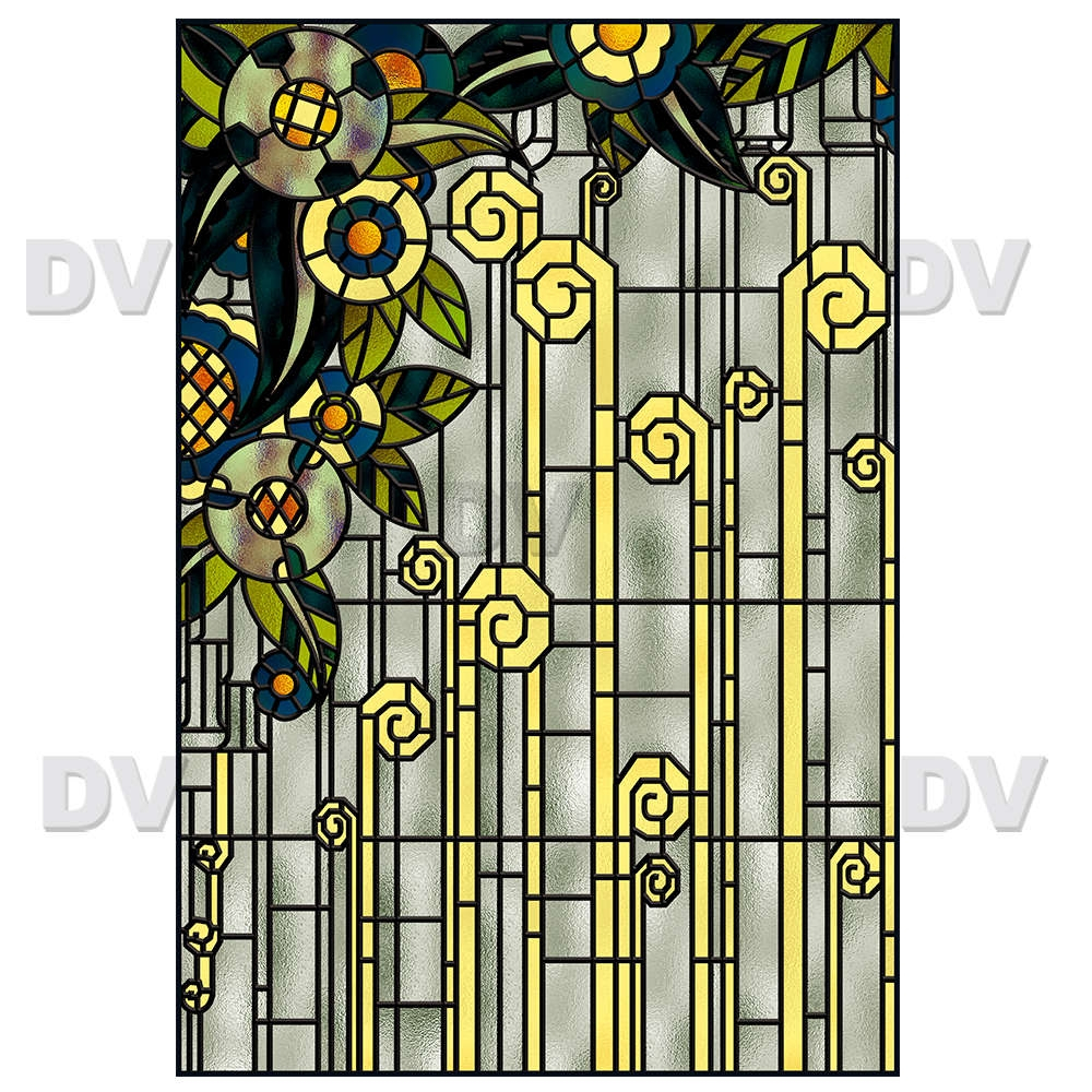 VITP1584- Sticker vitrail format personnalisé VITP1584- Sticker vitrail format personnalisé