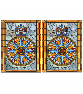 VITP1615 - Lot de 2 stickers vitraux format personnalisé