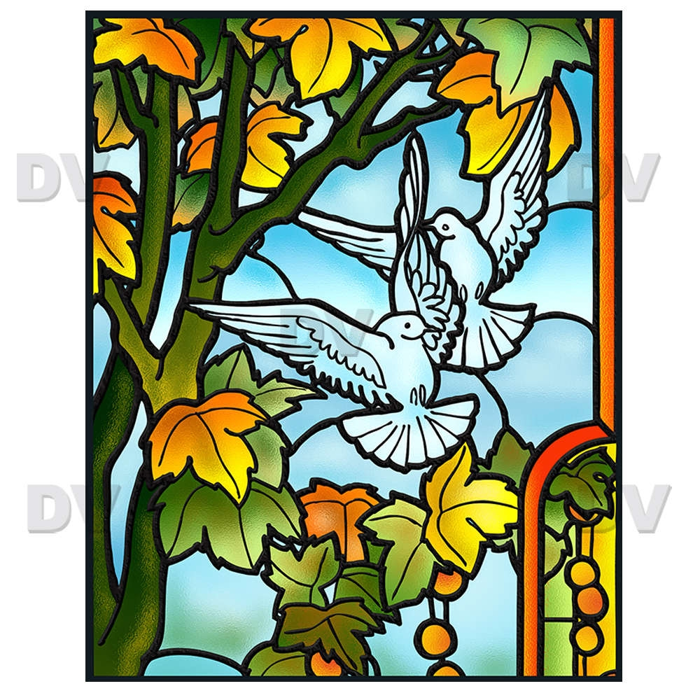 VITP1627 - Sticker vitrail personnalisé VITP1627 - Sticker vitrail personnalisé