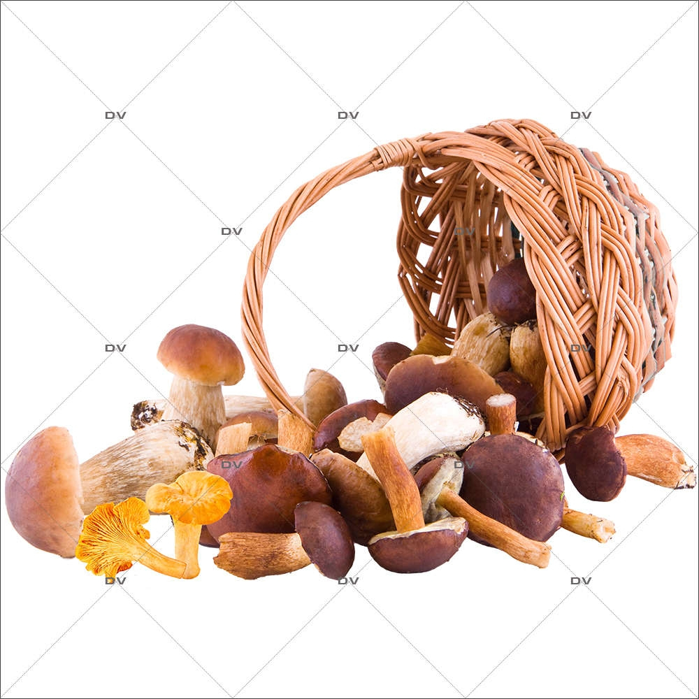 Panier pour champignons en osier