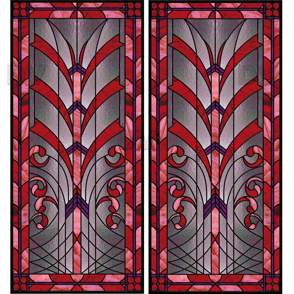 VITP1670 - Lot de 2 stickers vitraux format personnalisé VITP1670 - Lot de 2 stickers vitraux format personnalisé