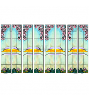 VITP1683 - Lot de 8 stickers vitraux formats personnalisés