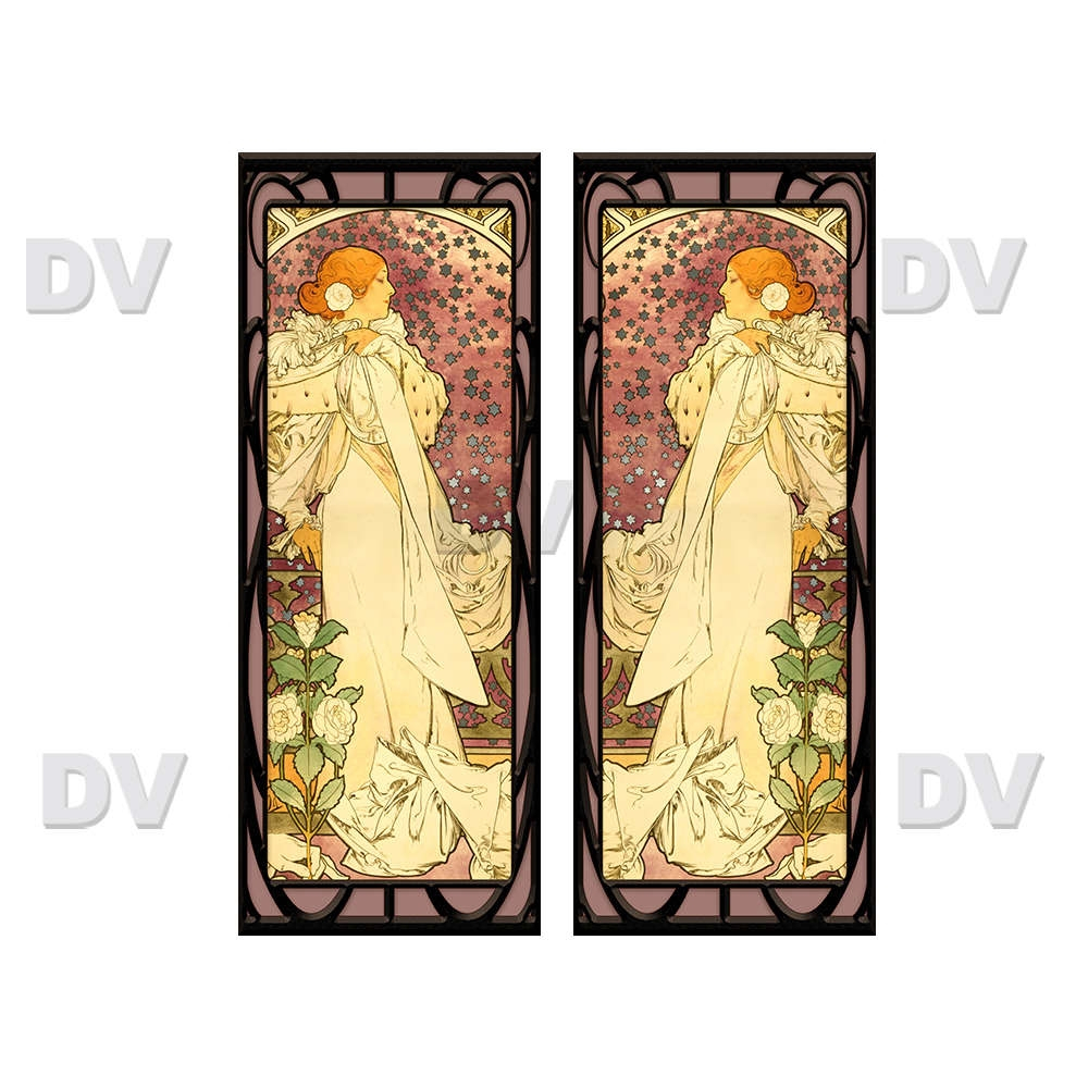VITP1696- Lot de 2 stickers vitraux formats personnalisés VITP1696- Lot de 2 stickers vitraux formats personnalisés