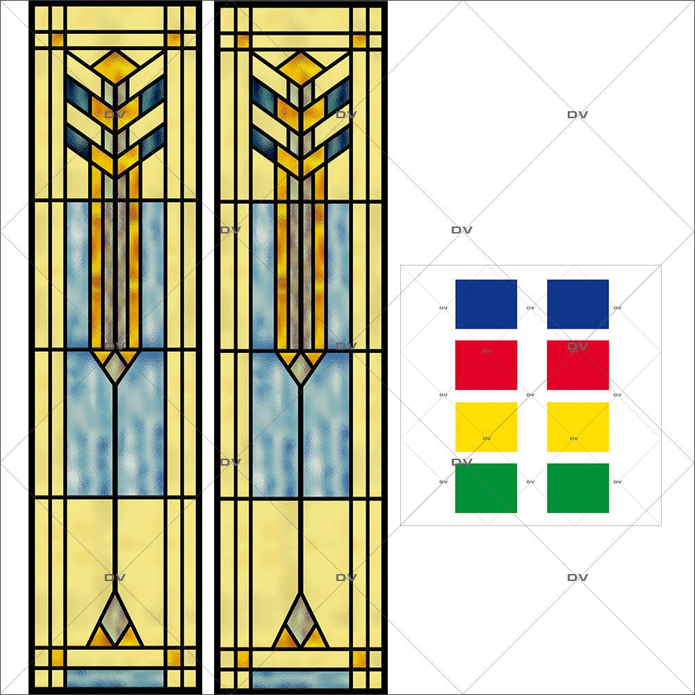 VITP1743 - Lot de 10 stickers vitraux personnalisés VITP1743 - Lot de 10 stickers vitraux personnalisés